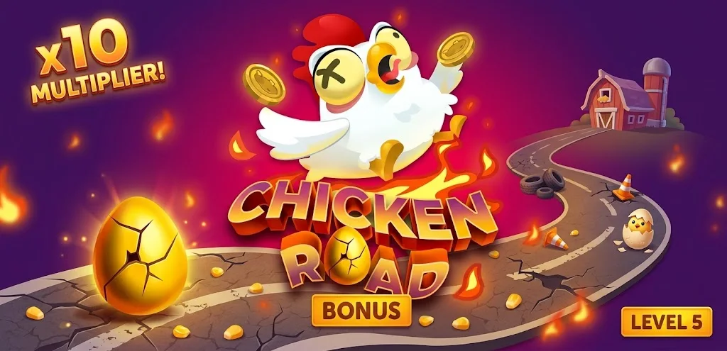 Chicken Road Bonus játék felülete bónuszmezőkkel
