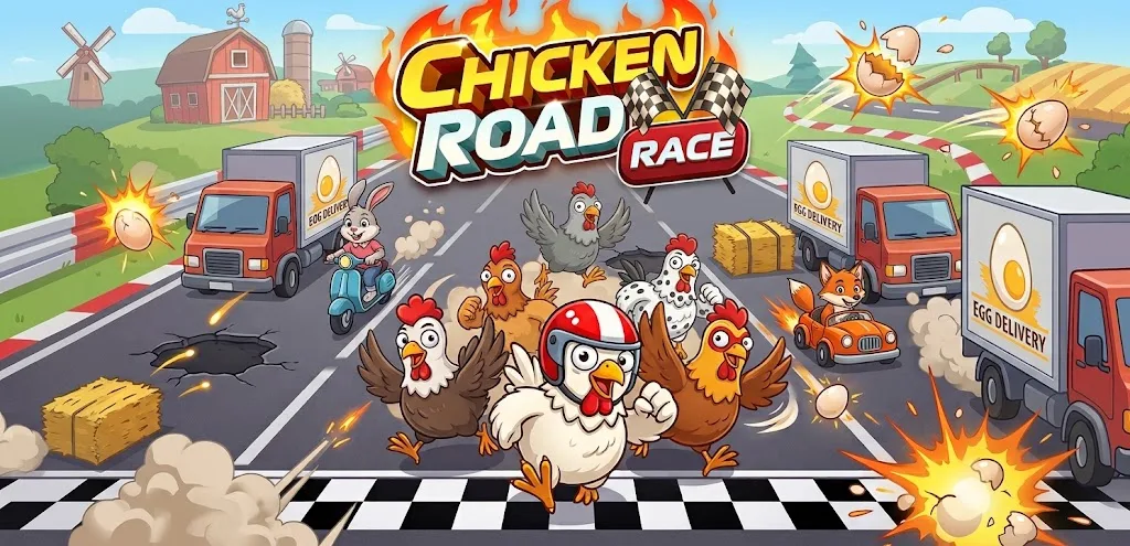 Chicken Road Race játék felülete